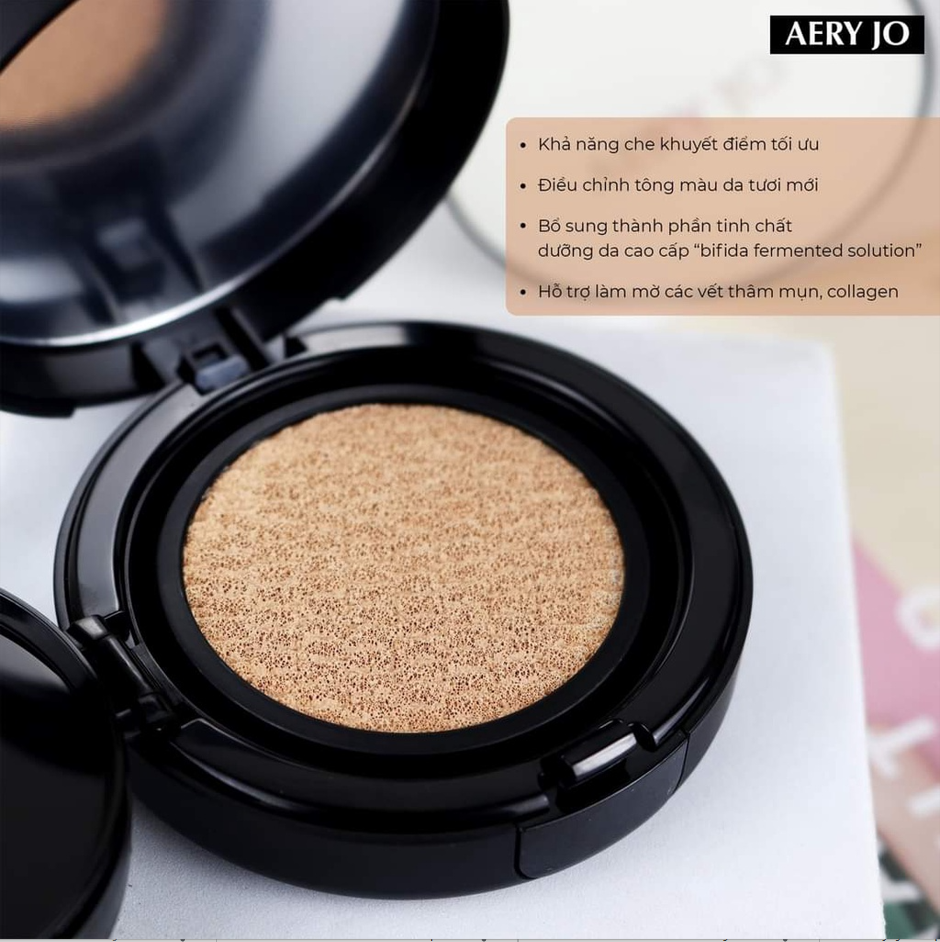 Phần nước trang điểm che khuyết điểm AERY JO MOISTURE GLOW CUSHION 