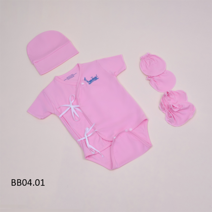 Bộ bodysuit dây tay ngắn full Bamboo