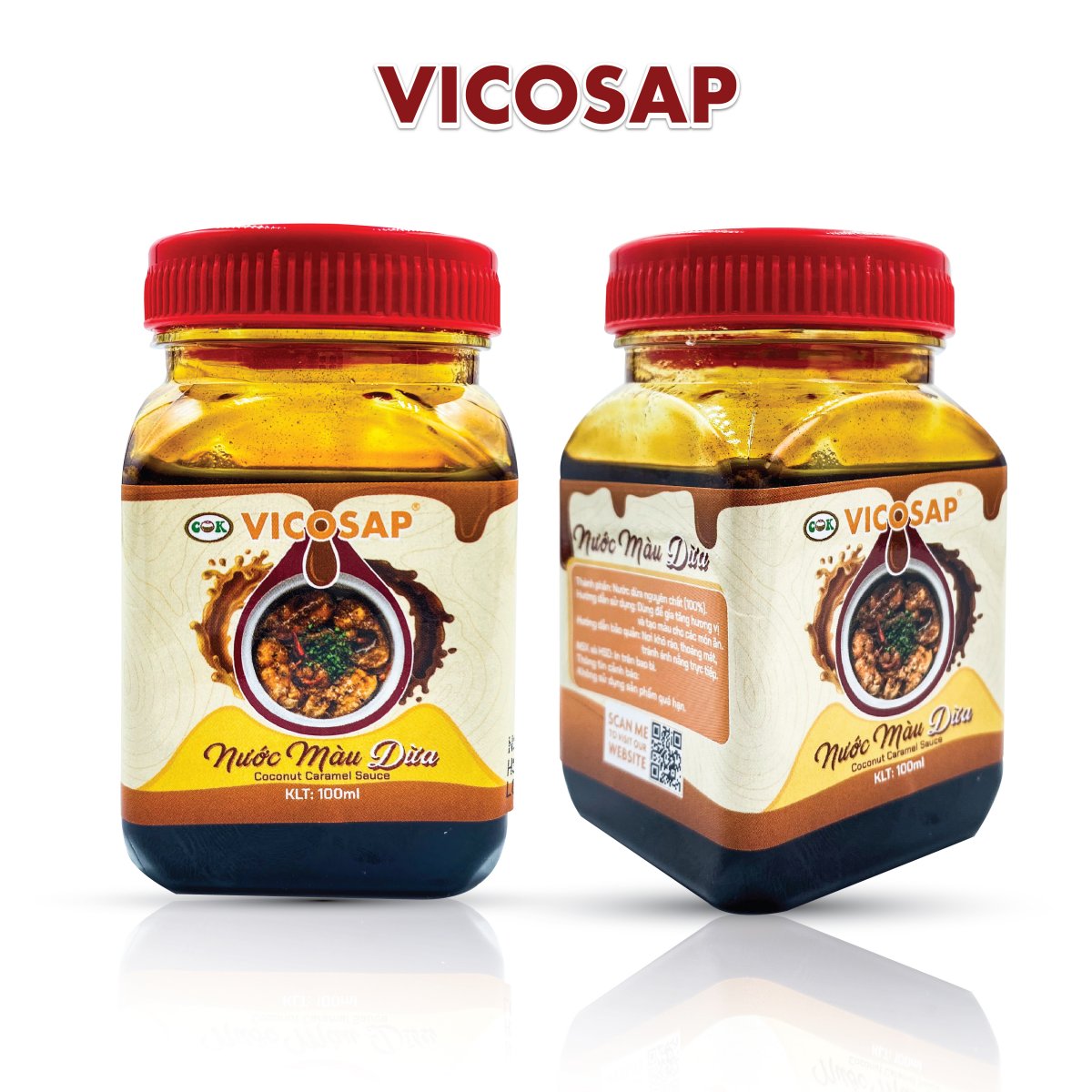 Nước màu dừa Vicosap 100g